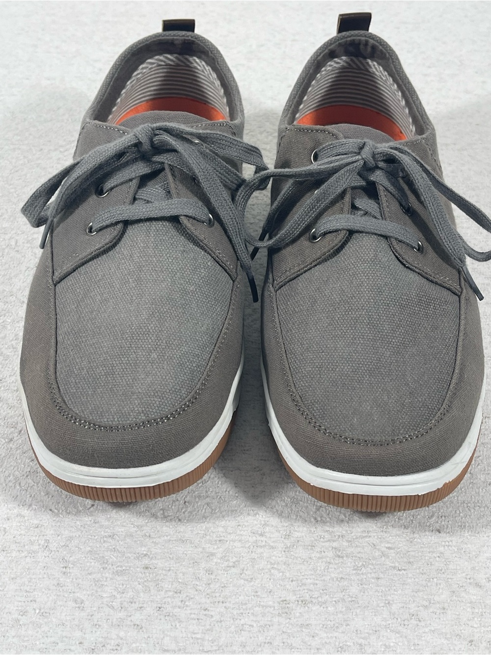 St. John’sBay Men’s Canvas Lace-up Casual Boat Shoes Size 10M. SKU#0470